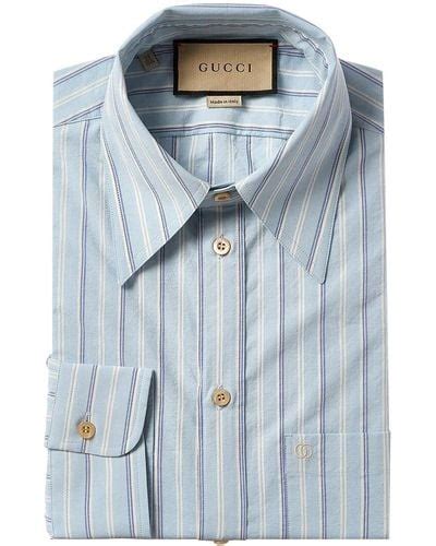 gucci blue dress shirt